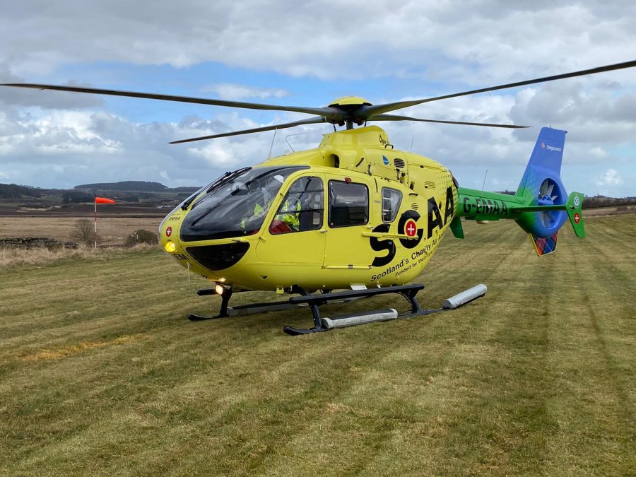 Help from above with the launch of HeliMed79 in Scotland – ready for ...